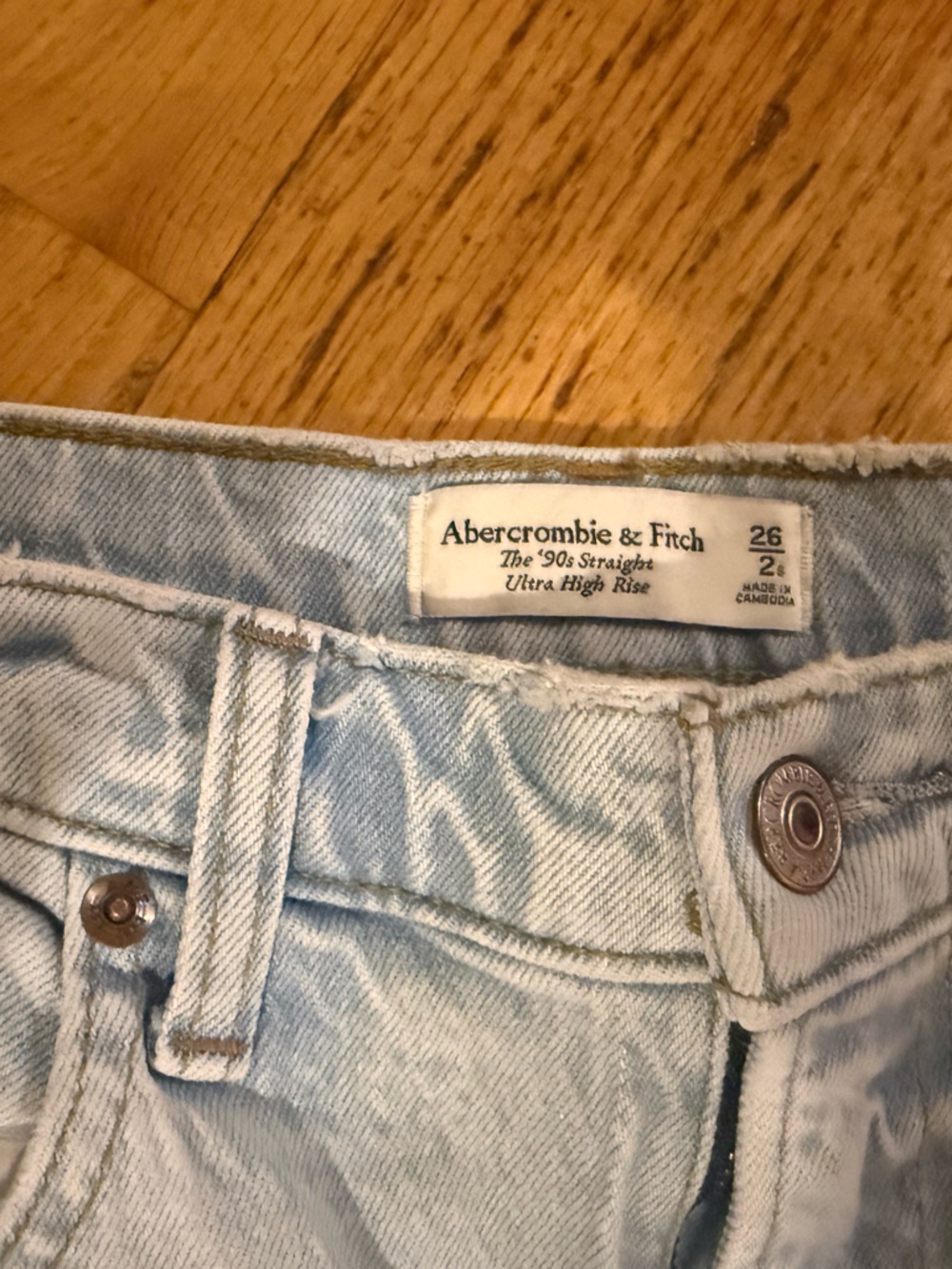 Abercrombie & Fitch Light Blue High-Rise Jeans